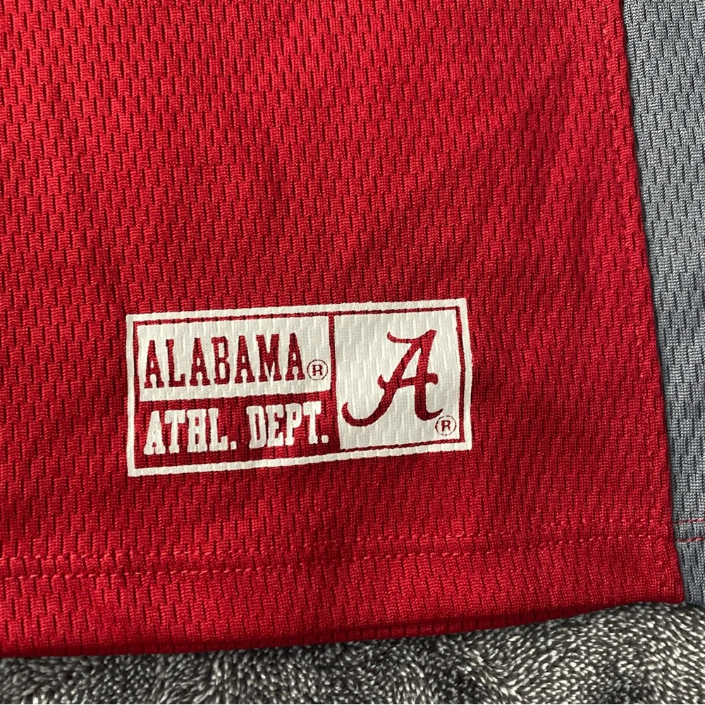 Alabama Crimson Tide Women's Red Mesh V-Neck Jersey Tee Size 2X Fan Wear - Picture 4 of 9